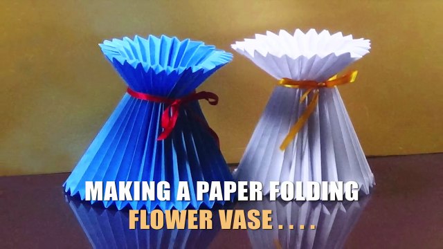 How To Make A Paper Flower Vase | Very Easy And Simple Way |