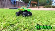 Monster Trucks for Kids Hot Wheels Monster Jam Monster Truck Stunts Teaching Colors for Child