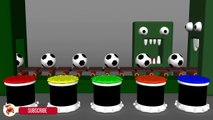 Learn Colors With Surprise Eggs Soccer Balls for Children- Colors Balls and Monster Kind