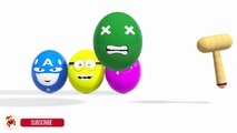 Colors for Children to Learn With Surprise Eggs Lollipop -  Learning Colours