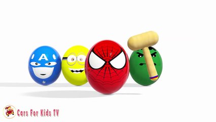 Colors for Children to Learn With Surprise Eggs Lollipop -  Lea