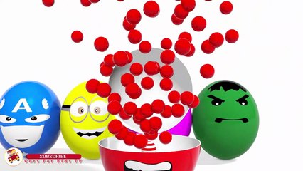 Colors for Children to Learn With Surprise Eggs Lollipop -  Learning Colours