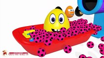 Learn Colors With Surprise Eggs Soccer Ball Pit Show