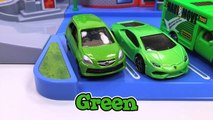 Learning Colors Toy Cars & Trucks for Kids Learn Colours Street Vehicles Hot Wheels Matchbox