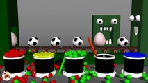 Learn Colors With Surprise Eggs Soccer Balls for Ch