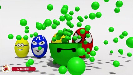 Learn Colors With SURPRISE EGGS Street Vehicles for