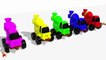 Learn Colors With Surprise Eggs Construction Vehicles Toys for kids  -  The C
