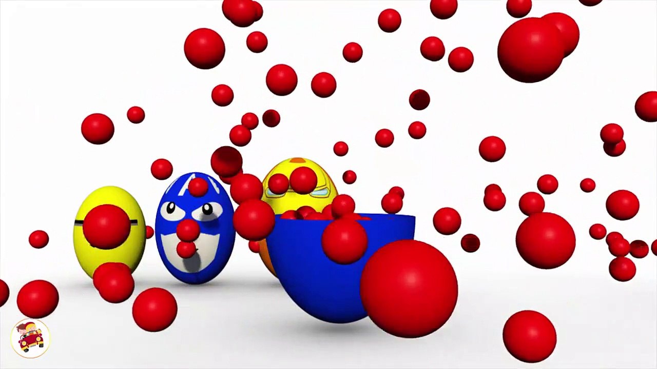 Learn Colors with Surprise Eggs Cars Vehicles for C