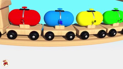 Learn Colors With Balloons Balls Trains Balls for Children - Street Vehicles Thomas Trai