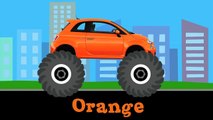 Learning Colors with Monster Vehicles for Kids #2  - Fun Monster Trucks, Monster Cars for Toddlers