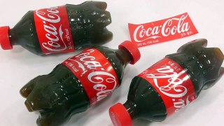 DIY How To Make Real Mini Coca Cola Pudding Jelly Cooking Learn the Recipe 리얼 미니 코카 콜라 푸딩 젤리 만들기