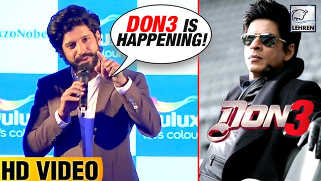 Farhan Akhtar FINALLY CONFIRMS Don 3!