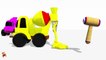 Learn Colors With Surprise Eggs Construction Vehicles Toys for kid