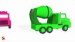 Learn Colors With Surprise Eggs Concrete Mixer Truck for Kids - Vehicles Cartoons for Children-tNDwP