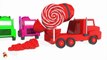Learn Colors With Surprise Eggs Concrete Mixer Truck for Kids - Vehicles Cartoons for Child