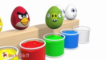 Learn Colors With Surprise Eggs Angry Birds for Children - Angry Birds Movie-