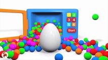 Learn Colors With Giant Surprise Eggs Ball Pit Show Microwave Oven for Kids-VTCT4