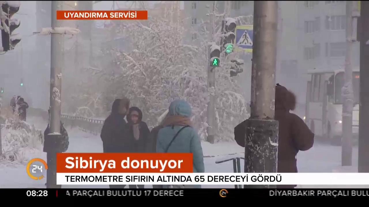 Sibirya donuyor