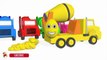 Learn Colors With Surprise Eggs Concrete Mixer Truck for Kids - Vehicles Cartoons for Children-tNDwP