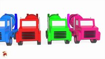 Learn Colors With Surprise Eggs Concrete Mixer Truck for Kids - Vehicles Cartoons for Ch
