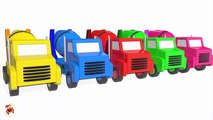 Learn Colors With Surprise Eggs Concrete Mixer Truck for Kids - Vehicles Cartoons for Children-