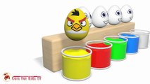 Learn Colors With Surprise Eggs Angry Birds for Children - Angry Birds