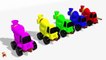 Learn Colors With Surprise Eggs Construction Vehicles Toys f