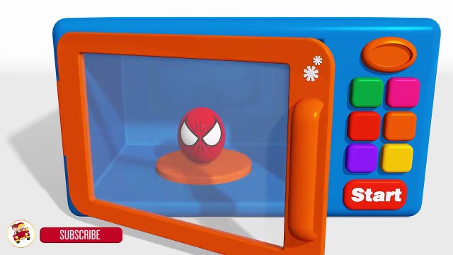 Learn Colors With Surprise Eggs Ice Cream Microwave Oven and Blender