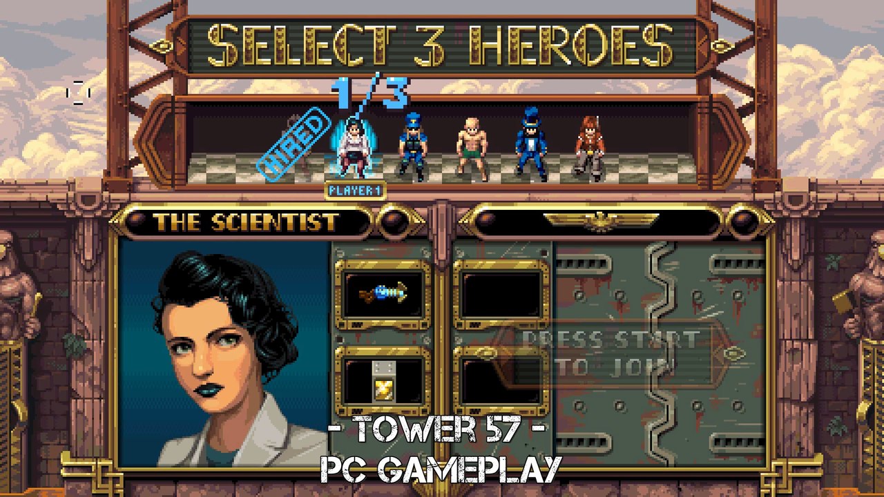 Tower 57 - PC Gameplay (fast-paced neo-retro shooter)