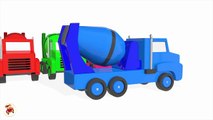 Learn Colors With Surprise Eggs Concrete Mixer Truck for Kids - Vehicles Ca