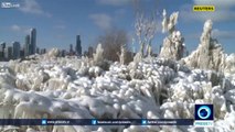 Un parc à Chicago transformé en sculptures de glace géantes !