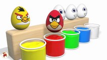 Learn Colors With Surprise Eggs Angry Birds for Children - Angry Bird