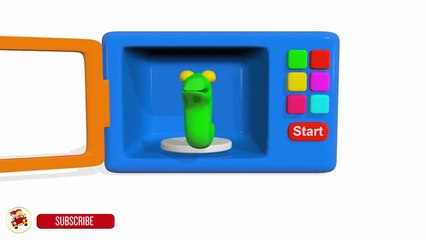 Colors for Children to Learn With Microwave Oven Surprise Eggs - Learn Colors for Kids-WnZN