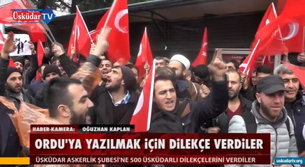 Gönüllü 500 kişi Orduya yazıldı
