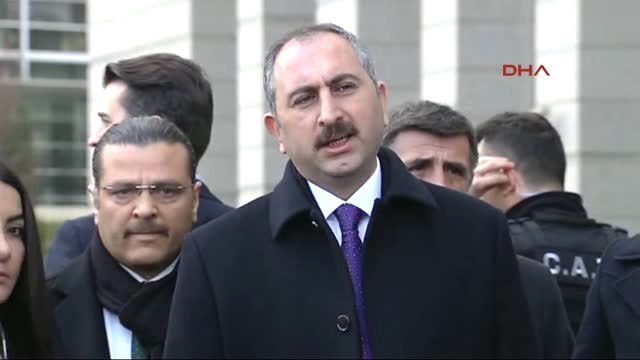 Adalet Bakanı Gül, AK Parti Genel Merkezi Önünde Açıklamalarda .bulundu