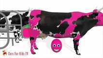 Learn Colors With Surprise Eggs Ice Cream Cows Colors for Children- Colours for Kids-Z