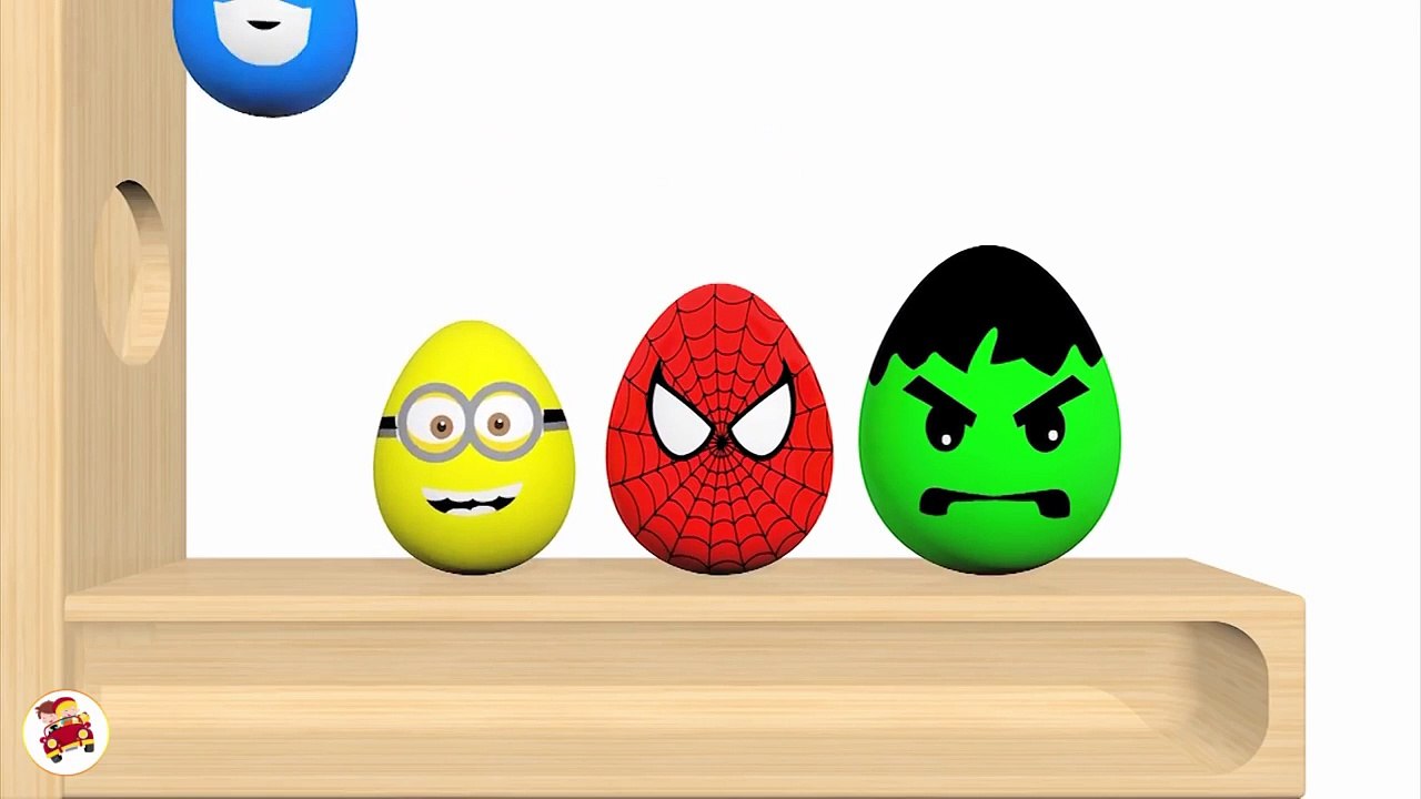 Learn Colors With Surprise Eggs Xylophone Hammer -  Eggs Soccer Balls for K