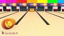 Learn Colors With Surprise Eggs Halloween Bowling for Children Kids Toddler