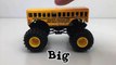 Learning Big & Small Monster Trucks for Kids - #1 Hot Wheels Monster Jam Monster