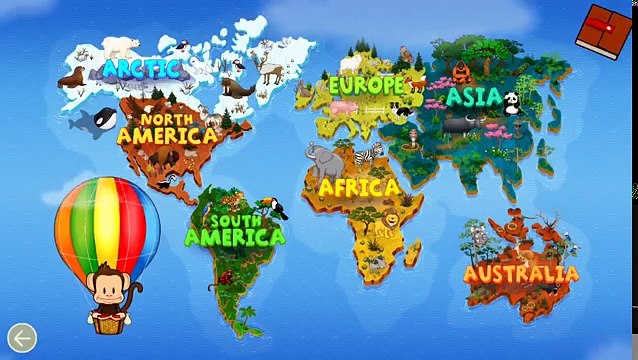 Monkey Preschool Animals Развивающие Игры для детей