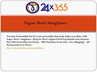 Vogue Mens Sunglasses