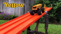 Monster Trucks for Kids Hot Wheels Monster Jam Monster Truck Stunts Teaching Col