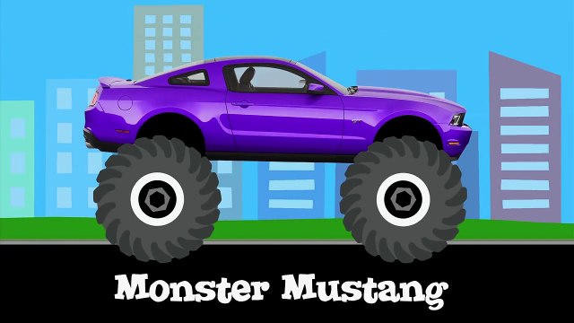 Learning Colors with Monster Vehicles for Kids #2 - Fun Monster Trucks, Monster Cars