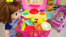 Baby Doli and play doh Ice cream car toys baby doll play