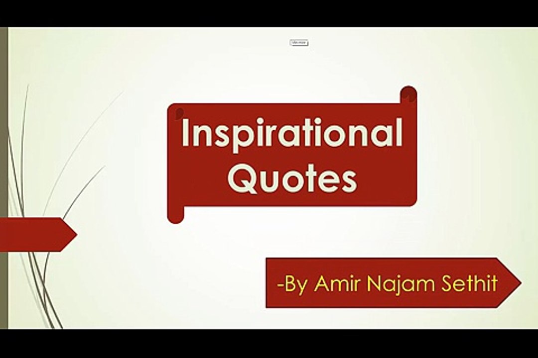 Inspirational Quotes By Amir Najam Sethit