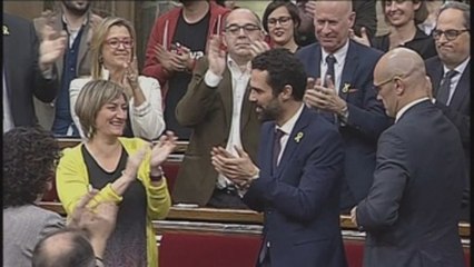 Roger Torrent, elegido presidente del Parlament con apoyo de JxCat, ERC y CUP