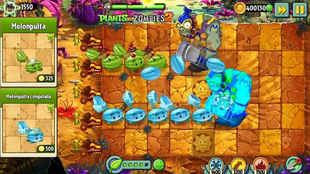 Plants vs Zombies 2 - Melon-pult vs Winter Melon