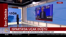 Isparta'da uçak düştü 3 şehidimiz var