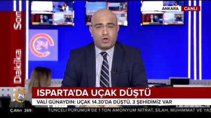 Скачать видео: #SONDAKİKA ISPARTA VALİSİ: UÇAK 14:30'DA DÜŞTÜ, 3 ŞEHİDİMİZ VAR