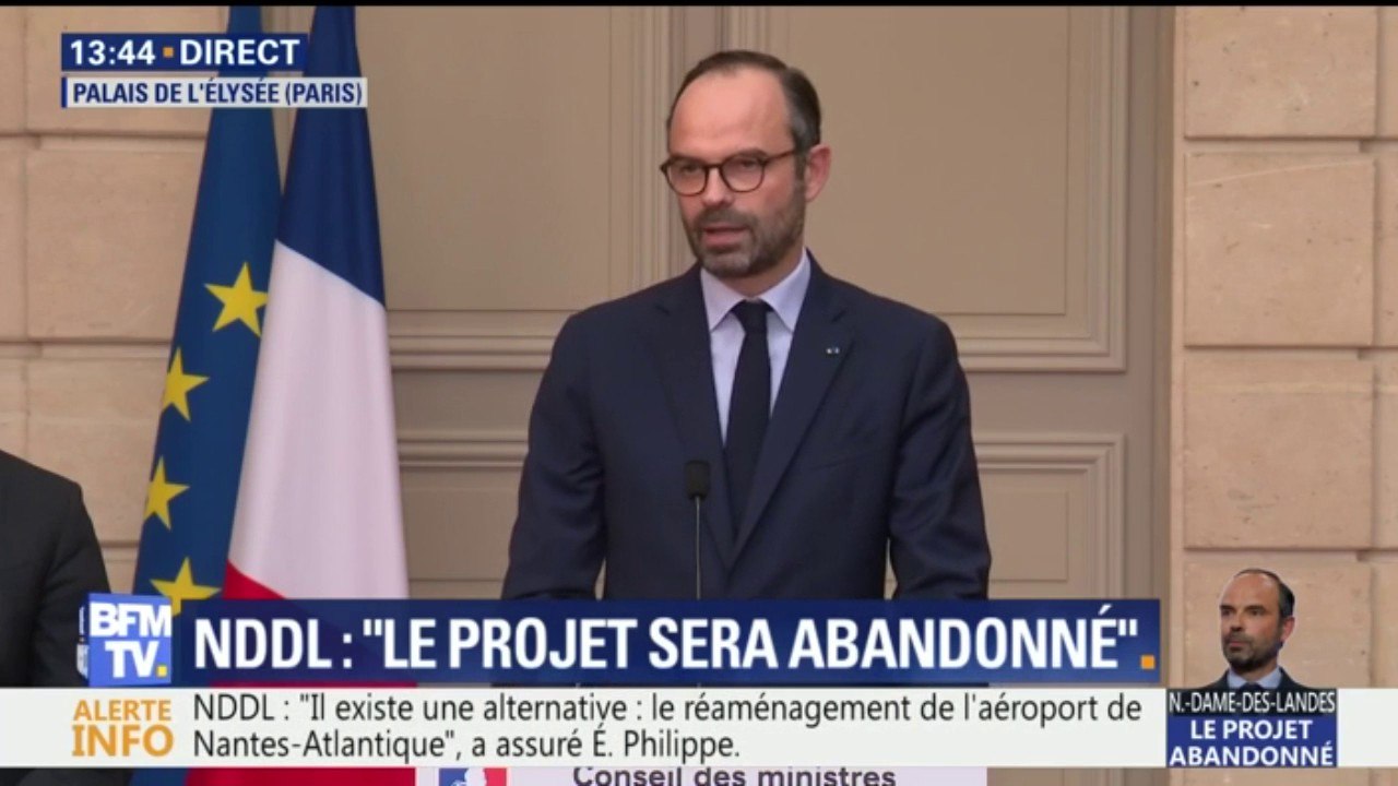 Abandon de NDDL: Édouard Phillippe promet d'accompagner le développement de l'aéroport de Rennes